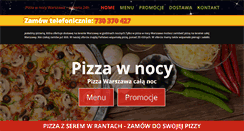 Desktop Screenshot of pizzawnocy.com
